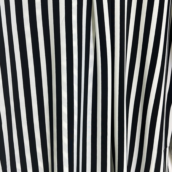 Karl Lagerfeld - Paris Stripes Hi Low Oversized Button Down Blouse Size Small - Picture 13 of 13